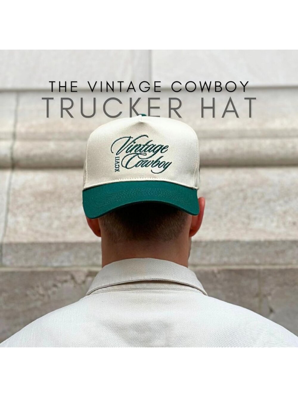 Unisex Green 1 Cute Caps Cowgirls Cowboys Snapback Western Trucker Hat - Picture 4 of 6